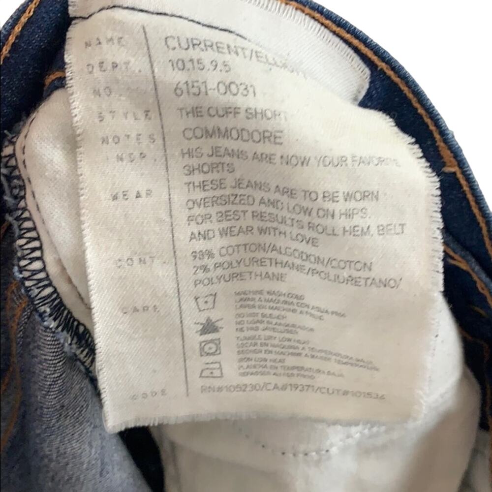 Current/Elliott The Cuff Commodore Jean Shorts - image 3